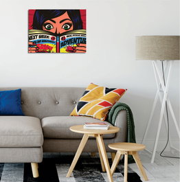 Wallity DC435 Lienzo Decorativo Multicolor 30 x 40 cm